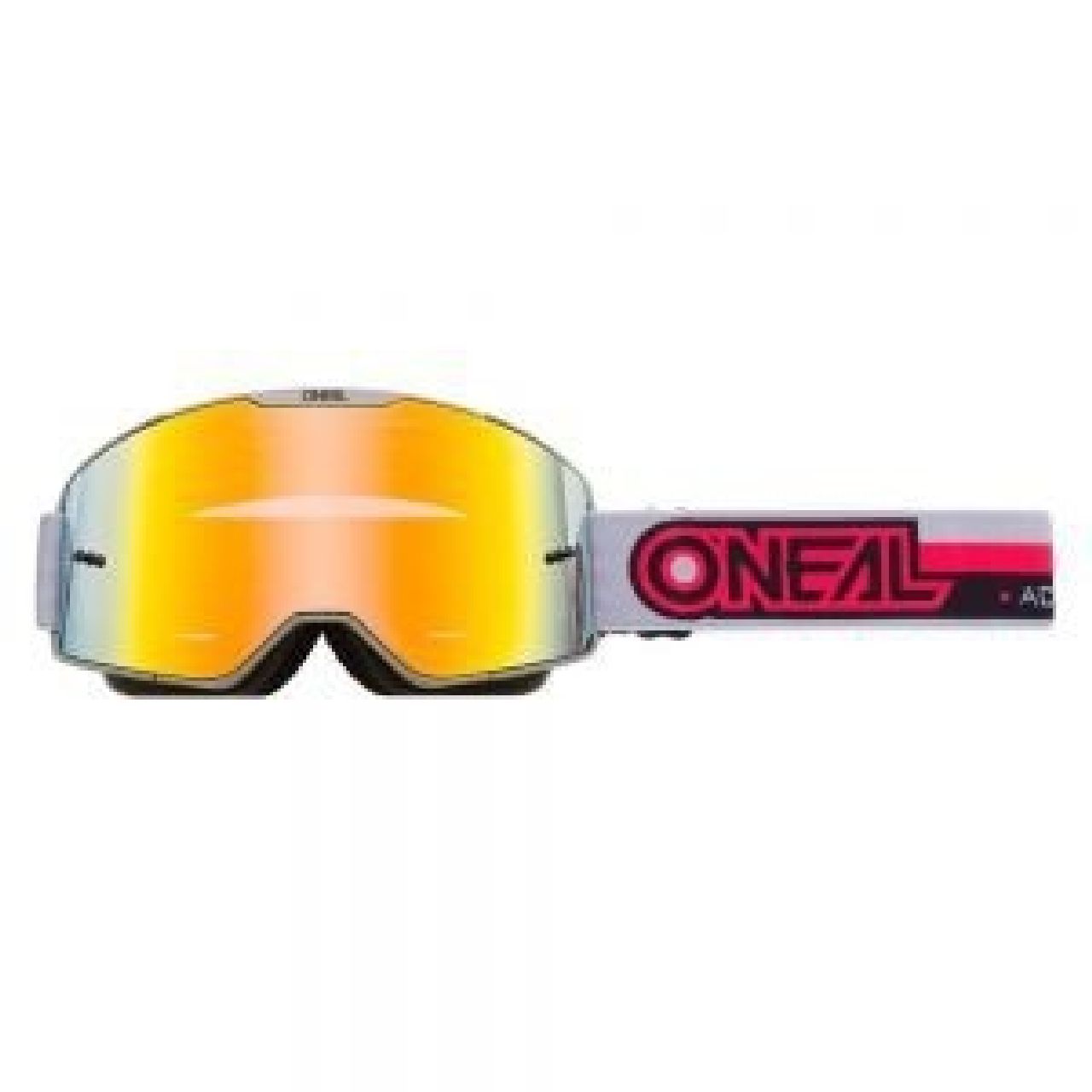 O'NEAL B-20 Motorrad Brille - Schwarz/Pink Mit Blauer Linse Für Motocross & MTB